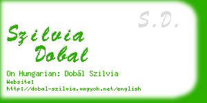 szilvia dobal business card
